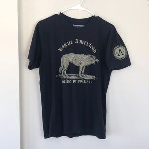 Men’s Black Rogue American T-Shirt (medium)
